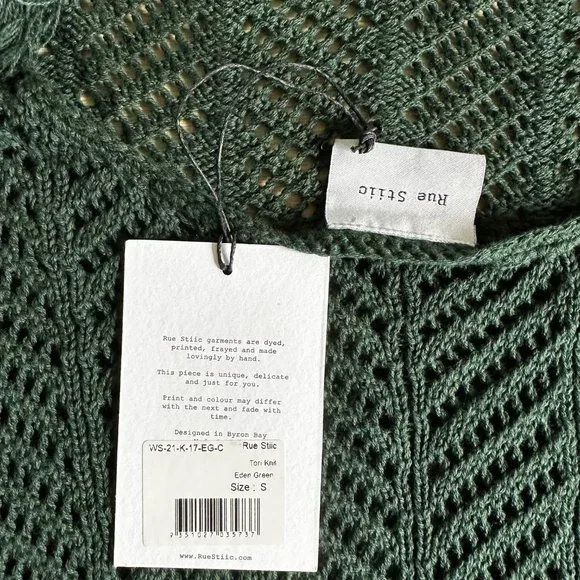 RUE STIIC - TORI KNIT DRESS - EDEN GREEN - SMALL SIZE - Picture 4 of 9